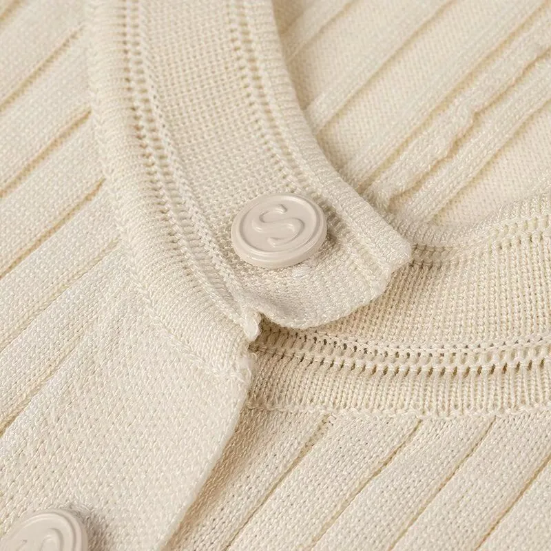 Simple Thin Knitted Midi Dress