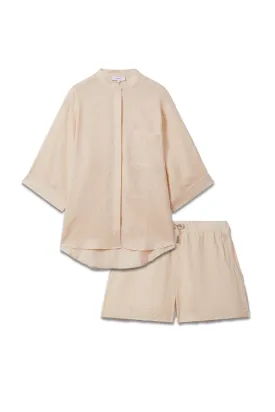 Winona Relaxed Sleeve Linen Shirt and Shorts