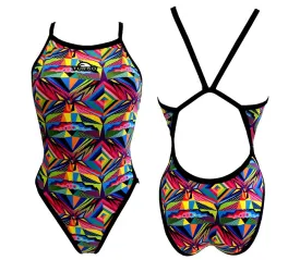 Women Swim Suit - Revolution Thin Straps - ETNO Cool (Print)