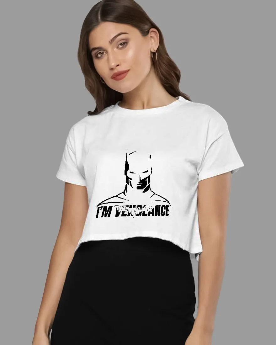 Womens Cropped TShirt Movies Batman