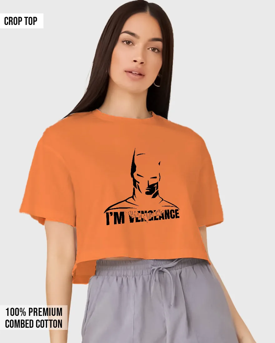 Womens Cropped TShirt Movies Batman