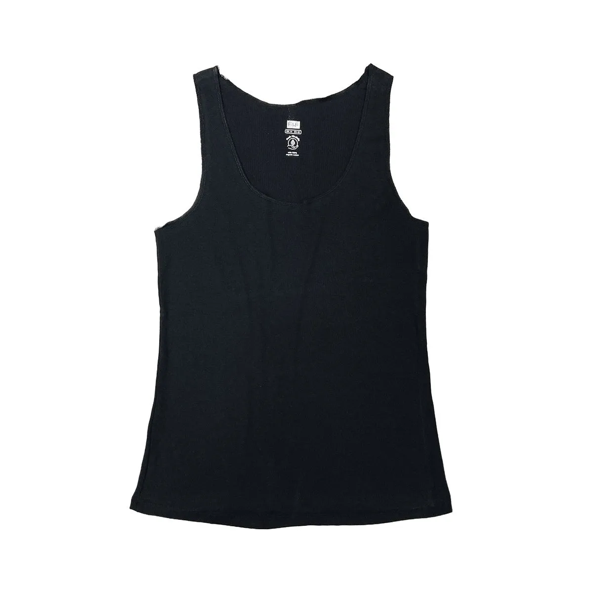 Women's Scoop Neck Ribbed Cotton Vest Tank Top
