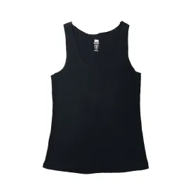 Women's Scoop Neck Ribbed Cotton Vest Tank Top