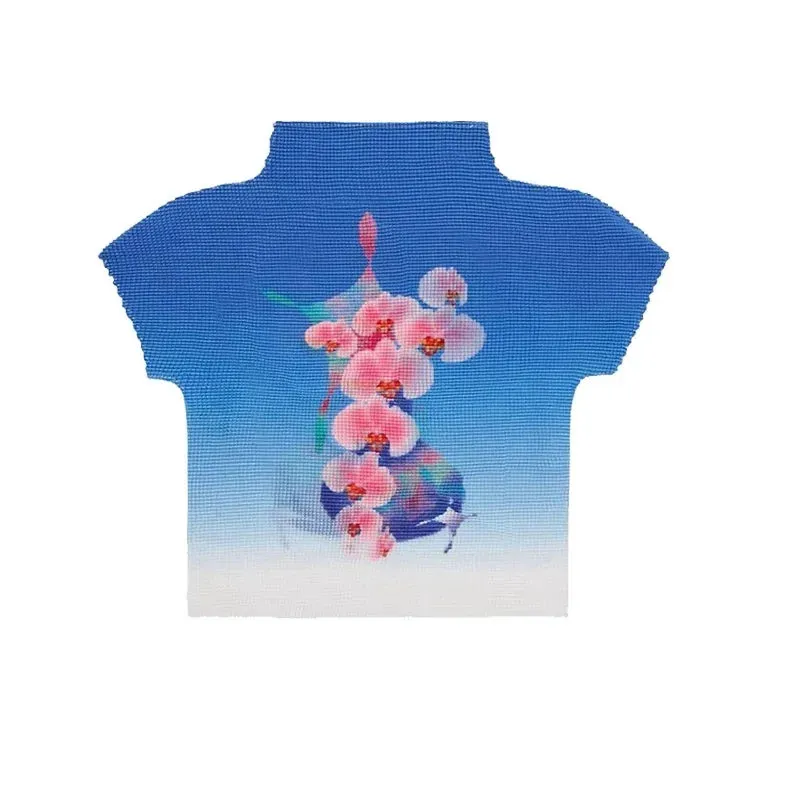 Women’s Tie-Dye Bodycon Crop Top – Short Sleeve Y2K Coquette Kawaii Aesthetic Tee