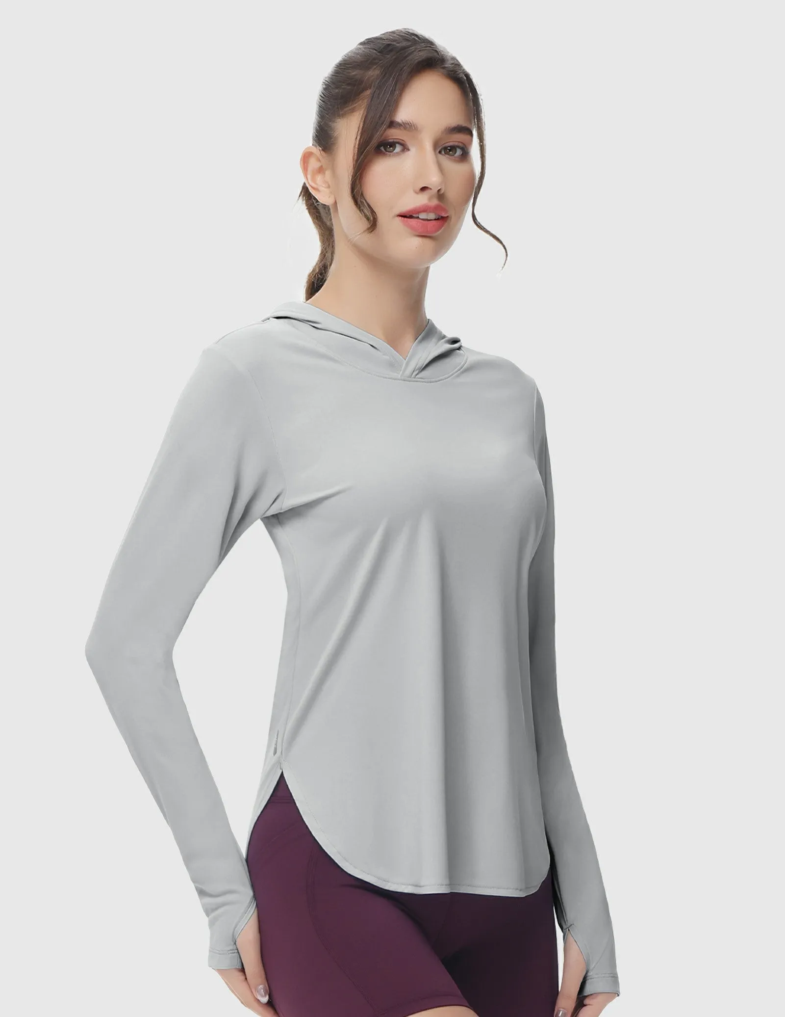 Womens UPF 50  Sun Protection Hoodie Shirts