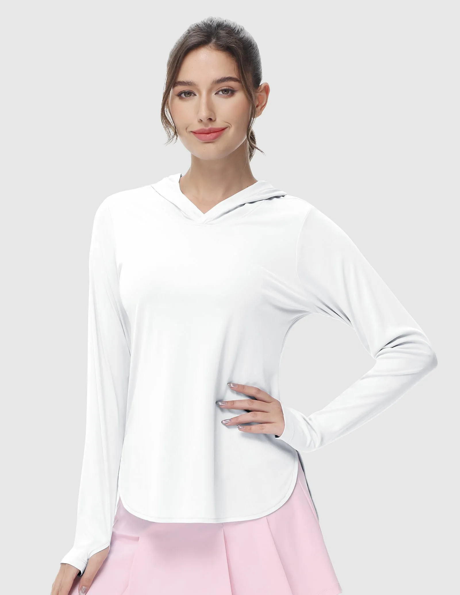 Womens UPF 50  Sun Protection Hoodie Shirts