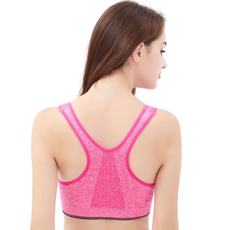 Yoga Safety Bra Zipper Underwear Tank Tops